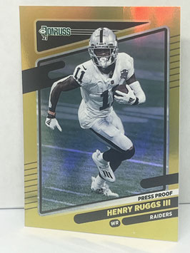 Henry Ruggs (Raiders) 2021 Panini Donruss Press Proof Premium #90