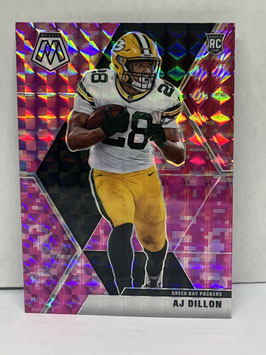 AJ Dillon (Packers) 2020 Mosaic Pink Camo Prizm #226