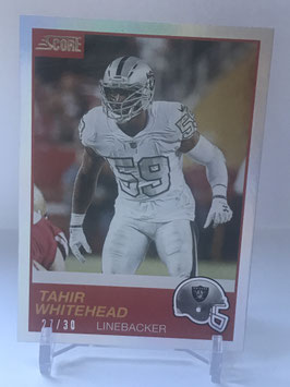 Tahir Whitehead (Raiders) 2019 Score 30th Anniversary #35