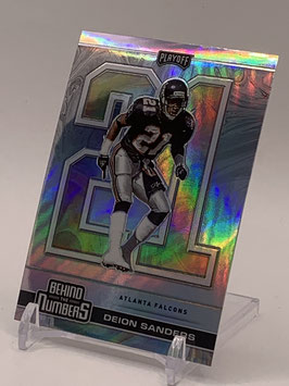Deion Sanders (Falcons) 2020 Playoff Behind the Numbers Prizm #BTN-1