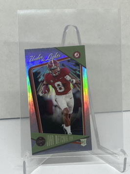 John Metchie III (Alabama/ Texans) 2022 Legacy Under the Lights Mini Silver Prizm #UL-14