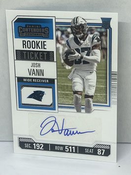 Josh Vann (Panthers) 2023 Contenders Autograph Ticket #167