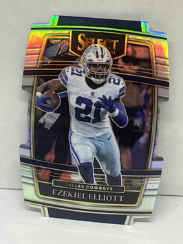 Ezekiel Elliott (Cowboys) 2021 Select Silver Prizm Die Cut #11