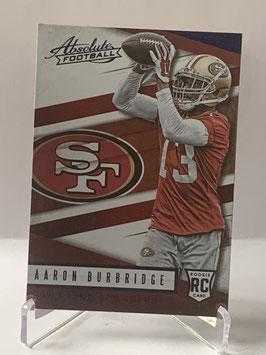 Aaron Burbridge (49ers) 2016 Panini Absolute Spectrum Blue #166