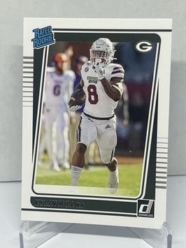 Kylin Hill (Mississippi State/ Packers) 2021 Donruss Rated Rookie #295