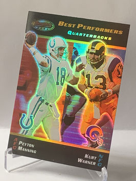 Peyton Manning/ Kurt Warner (Colts/ Rams) 2000 Bowman's Best #100