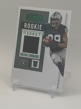 Bryan Edwards (Raiders) 2020 Contenders Rookie Jersey Green #RSV-BED