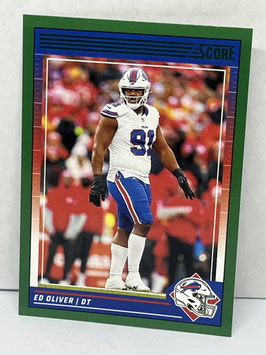 Ed Oliver (Bills) 2024 Score Green #33