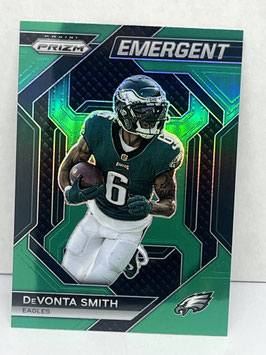 DeVonta Smith (Eagles) 2023 Prizm Emergent Green Prizm #H-11