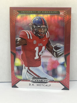 DK Metcalf (Mississippi/ Seahawks) 2019 Prizm Draft Red Prizm #133