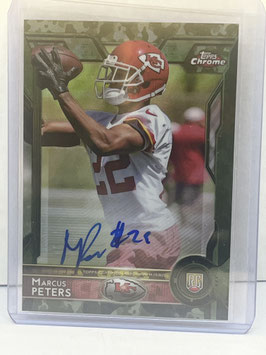 Marcus Peters (Chiefs) 2015 Topps Chrome Camo Autograph #124