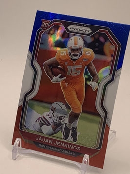 Jauan Jennings (Tennessee/ 49ers) 2020 Prizm Red White Blue Prizm #304