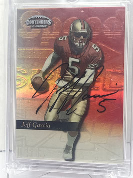 Jeff Garcia (49ers) 1999 Playoff Contenders Rookie Ticket Autograph Speed Red #180