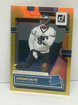 Jordan Davis (Eagles) 2022 Panini Donruss Press Proof Premium #353