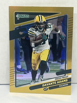 Davante Adams (Packers) 2021 Panini Donruss Press Proof Premium #158.1