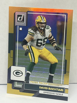 David Bakhtiari (Packers) 2022 Panini Donruss Press Proof Premium #96
