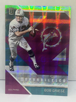 Bob Griese (Dolphins) 2016 Unparalleled Purple #28