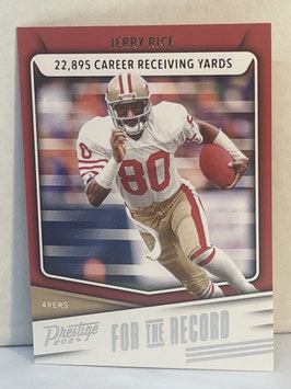 Jerry Rice (49ers) 2024 Prestige for the Record #FR-JR
