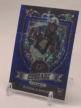 Rondale Moore (Purdue/ Cardinals) 2021 Prizm Draft Crusade Blue Disco Prizm #171