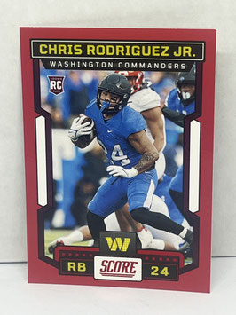 Chris Rodriguez (Kentucky/ Commanders) 2023 Score Red #330