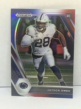 Jayson Oweh (Penn State/ Ravens) 2019 Prizm Draft Red White Blue Prizm #154