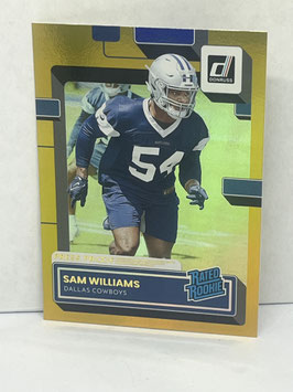 Sam Williams (Cowboys) 2022 Panini Donruss Press Proof Premium #377