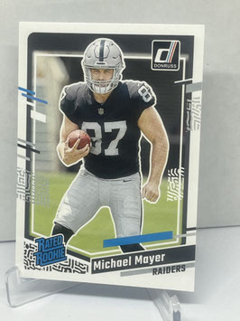 Michael Mayer (Raiders) 2023 Donruss Rated Rookie #361