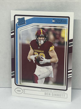 Ben Sinnot (Commanders) 2024 Donruss Rated Rookie #314