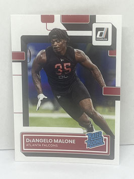 DeAngelo Malone (Falcons) 2022 Panini Donruss Rated Rookie #386