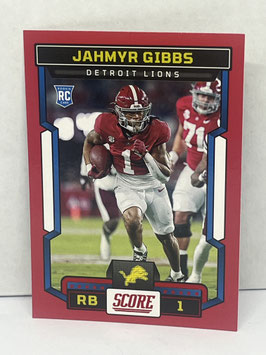 Jahmyr Gibbs (Alabama/ Lions) 2023 Score Red #316