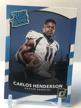 Carlos Henderson (Broncos) 2017 Donruss Rated Rookie #336