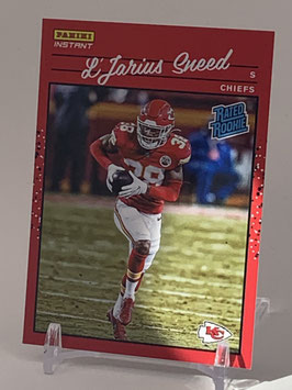 L'Jarius Sneed (Chiefs) 2020 Panini Instant Rated Rookie #RR44