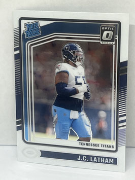 JC Latham (Titans) 2024 Donruss Optic Rated Rookie #234