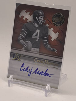 Craig Morton (Cal/ Cowboys) 2008 Press Pass Legends Bowl Edition Semester Signatures Autograph #SS-CM