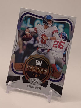 Daniel Jones (Giants) 2020 Certified Seal of Approval #SA-DJ