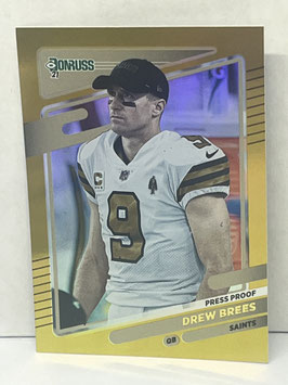 Drew Brees (Saints) 2021 Donruss Press Proof Premium #93.2