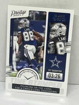 CeeDee Lamb (Cowboys) 2024 Prestige Time Stamped #TS-CLB