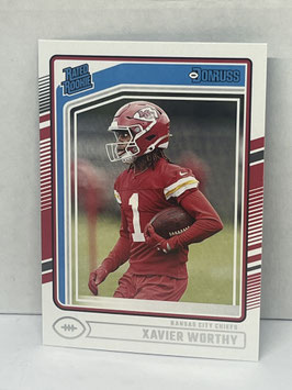 Xavier Worthy (Chiefs) 2024 Donruss Rated Rookie #398