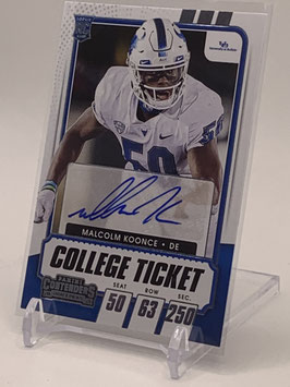 Malcolm Koonce (U Buffalo/ Raiders) 2021 Contenders Draft Picks College Ticket #292