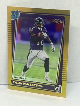 Tylan Wallace (Oklahoma State/ Ravens) 2021 Panini Donruss Press Proof Premium #274