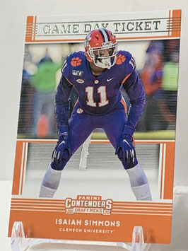 Isaiah Simmons (Clemson/ Cardinals) 2020 Contenders Game Day Ticket #39