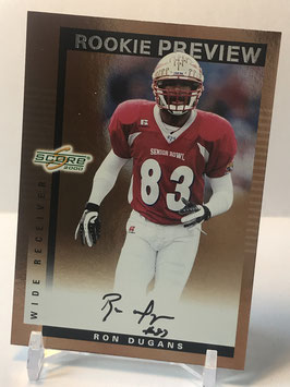 Ron Dugans (Florida State/ Falcons) 2000 Score Rookie Preview Autographs #SR 51