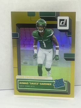 Ahmad "Sauce" Gardner (Jets) 2022 Panini Donruss Press Proof Premium #328