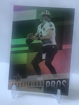 Drew Brees (Saints) 2019 Prestige Prestigious Pros Xtra Points Blue #PP-DB