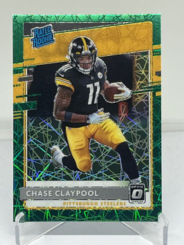 Chase Claypool (Steelers) 2020 Donruss Optic Rated Rookie Green Velocity