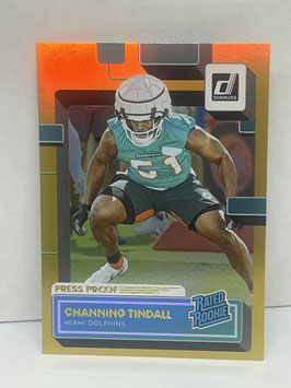 Channing Tindal (Dolphins) 2022 Panini Donruss Press Proof Premium #392