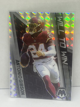 Antonio Gibson (Commanders) 2022 Mosaic Will to Win Silver Mosaic Prizm#WW-19