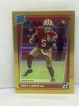 Trey Lance (49ers) 2021 Panini Donruss Press Proof Premium #254