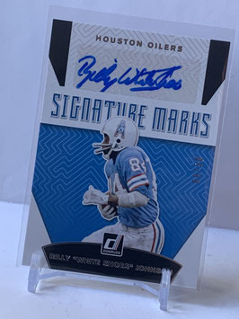 Billy "White Shoes" Johnson (Oilers/ Titans) 2019 Donruss Signature Marks Silver #SM-23