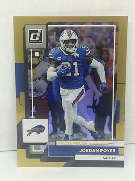Jordan Poyer (Bills) 2022 Panini Donruss Press Proof Premium #119